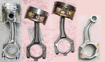 Tay biên của piston có bị cong khi xe động cơ 